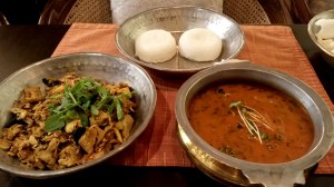 Phanasachi Bhaji and Basale Gassi (right)