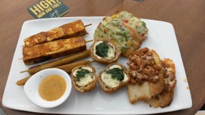 The veggie platter....