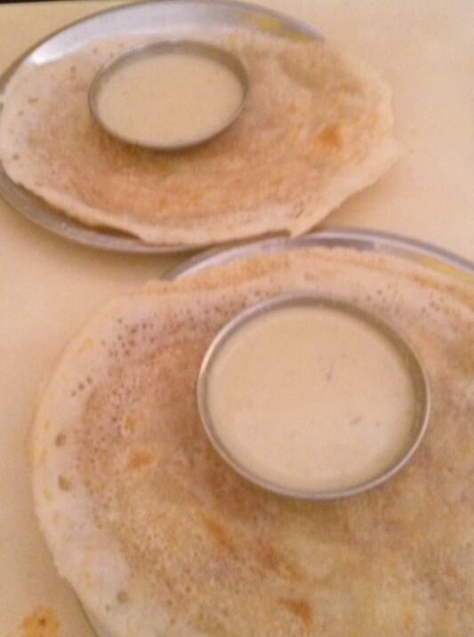 Benne Dosa  aka Butter dosa  at Gunvante, Honnnavar
