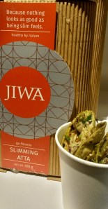 Bhindi and Aloo, Asian Wasabi in a Slimming wrap   