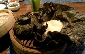 Sticky rice and  lotus leaves...