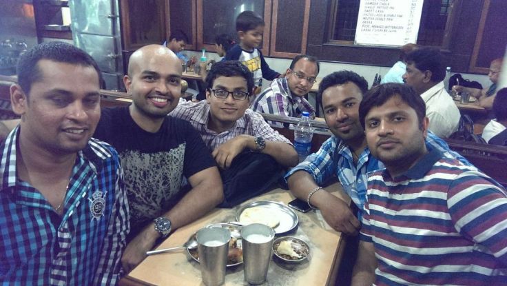 Happ and very fiull... we could barely smile 