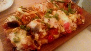 Eggplant caponata, cherry tomatoes, pine nuts, balsamic reduction