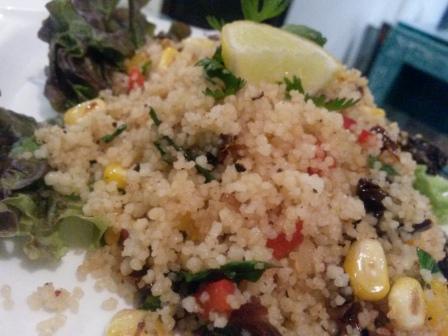 Couscous salad at 5 the restaurant