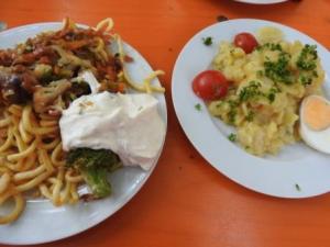 Spaetzle or Spatzle & Kartoffel or Potato Salad 
