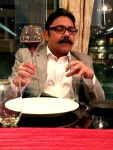 Vegetarian food and wine tuskers